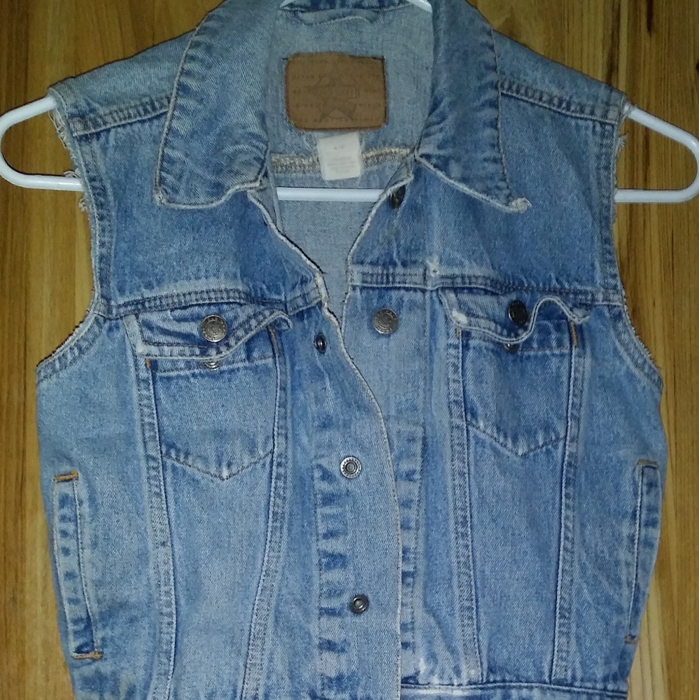 Blue jean vest